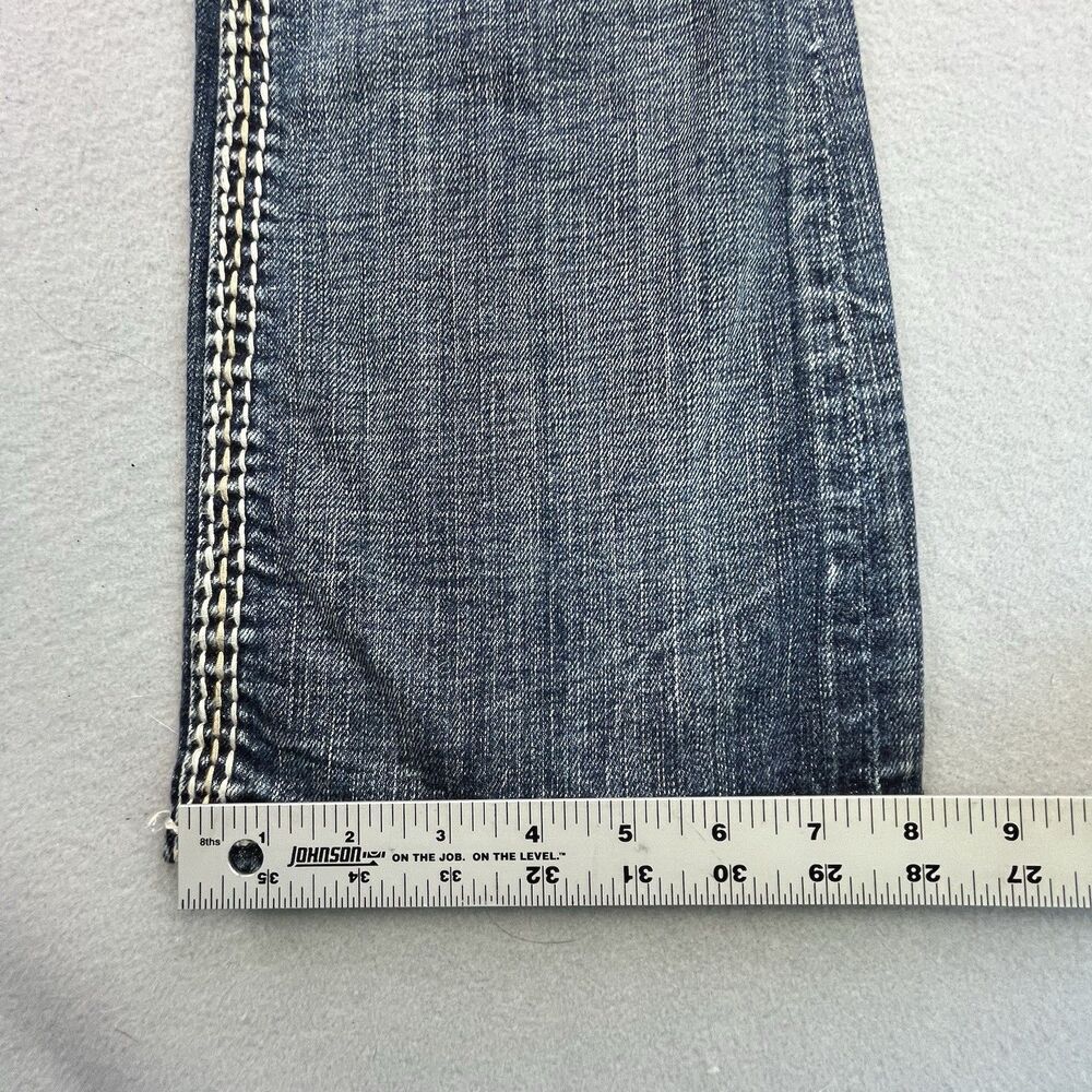 Rock Revival Jamila Boot Jeans Women's 26 Embellished Flap Pocket Distressed - Picture 16 of 16